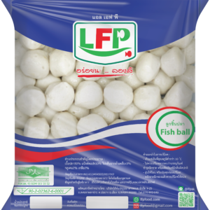 ลูกชิ้นปลากลาง น้ำเงิน